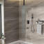 Douche en bronze huilé avec bec cascade et inverseur à trois valves-121320199