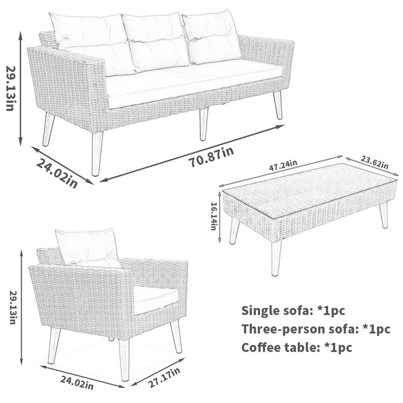 Chaise d'extérieur en rotin tissé Nickelle, 1