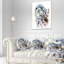 Coussin lombaire en aquarelle animal reseal marine