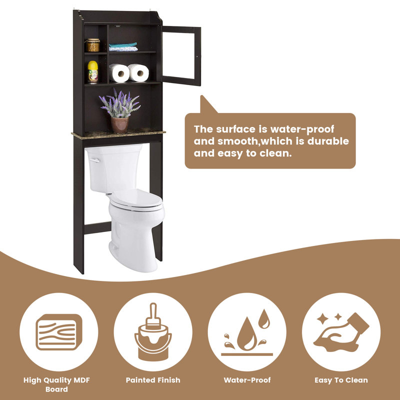Armoire de salle de bain avec tablette ouverte
