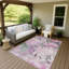 Tapis floral intérieur / extérieur lavable à la machine Huseby ACN2264-1084361427