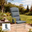 Coussin de chaise d'extérieur avec attaches de dossier Adirondack, gris foncé-141563208-141563222