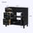 Freestanding Bathroom Storage Cabinet with 2 Drawers and a Tip-out Drawer