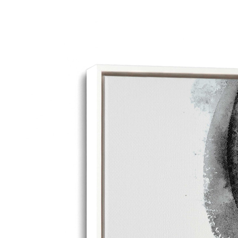 Impression sur toile dans un cadre entrelacé, H 12,75 po x l 12,75 po, Blanc opaque