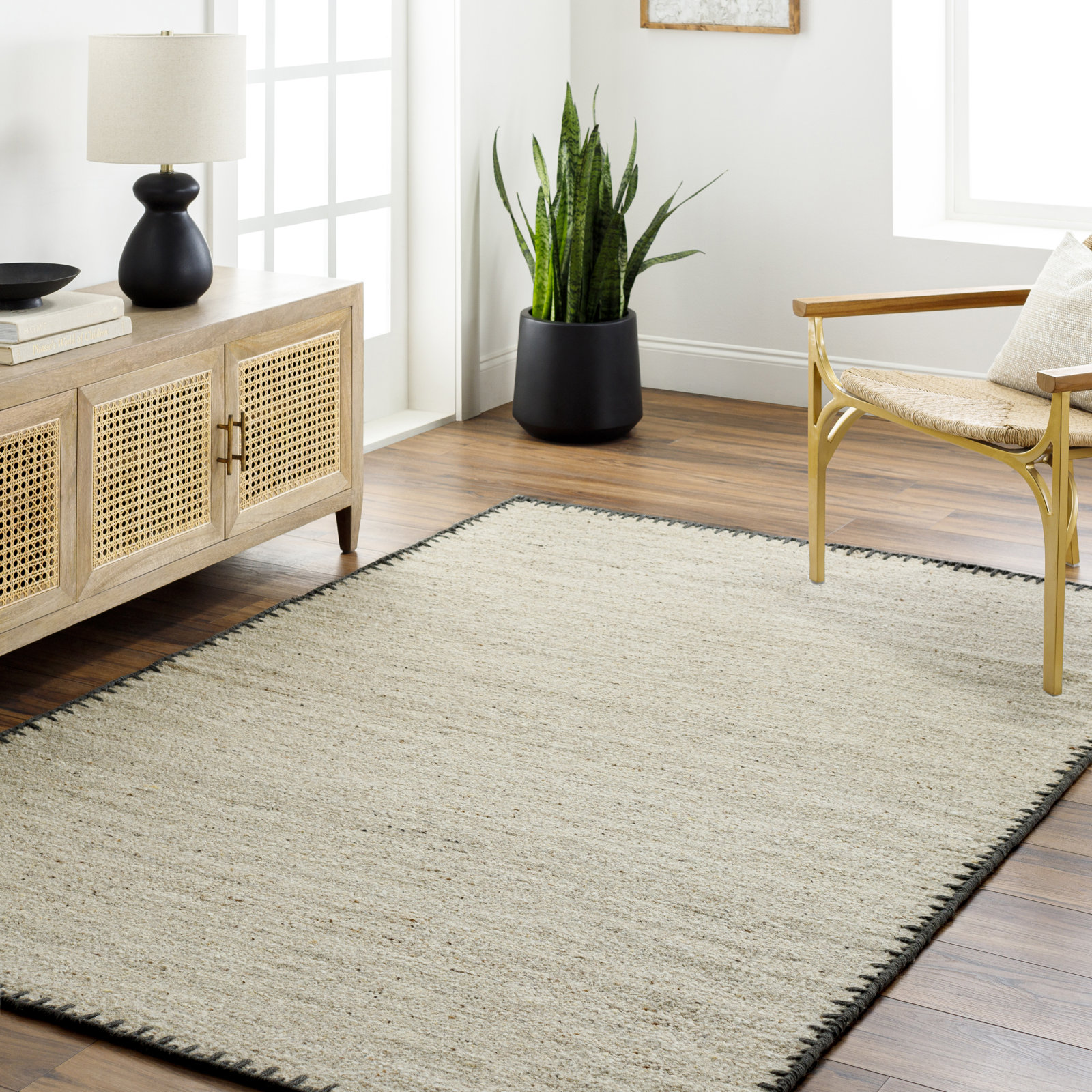 Jayde Hand-Woven Geometric Rug, Rectangle 9' x 12'