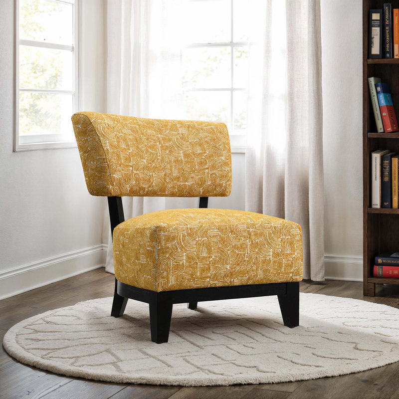 Chaise d'appoint de style contemporain, Yellow