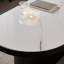 Table basse simple ovale en pierre micro-cristalline