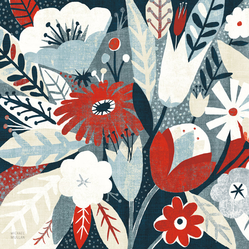 «Otomi Dogs II Neutral Hearts» par Michael Mullan, reproduction sur toile tendue, H 12 po x l 12 po, Non