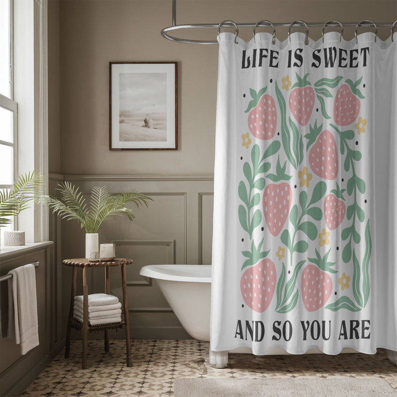 Gullion Shower Curtain, 74"H x 71"W
