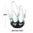 Cole And Grey Glass Ombre Abstract Decorative Vase With Wavy Oval Cutouts-1716838973