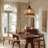 1-Light Pendant Lights Bamboo Dome-2040299681