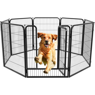 Clôture pliable portative pour chenil pour animaux