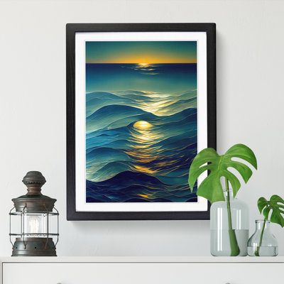 Seascape Glass - Single Picture Frame Painting