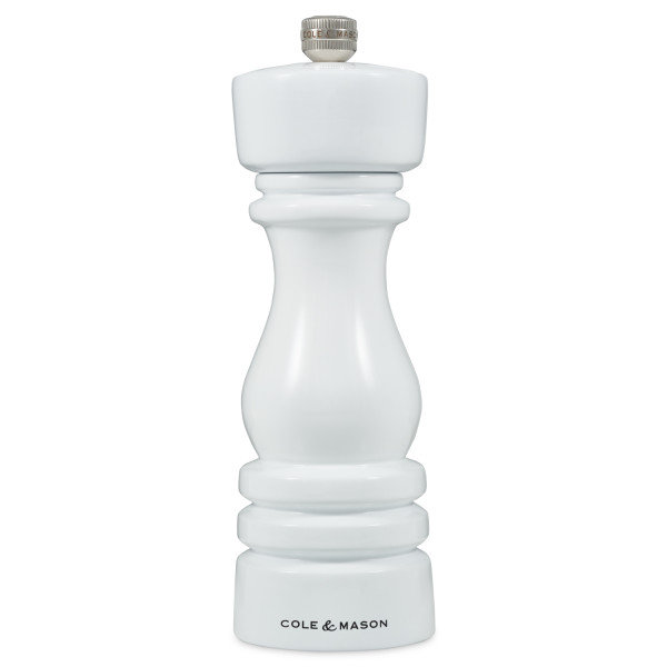 Moulin à sel Cole & Mason London, H 7,1 po x l 2,3 po x P 2,3 po, Blanc