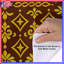 Housses de couette à motif damassé jaune et brun-130103692