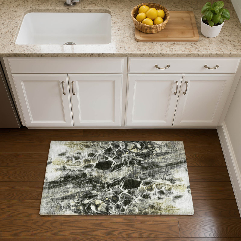 Premium Machine Washable Ralston AMF1936 Abstract Rug, Rectangle 1'8" x 2'6"