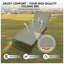 Lit de camp pliable réglable à 5 positions 1200D Aboron l 27 po x P 74 po x H 11 po Aboron