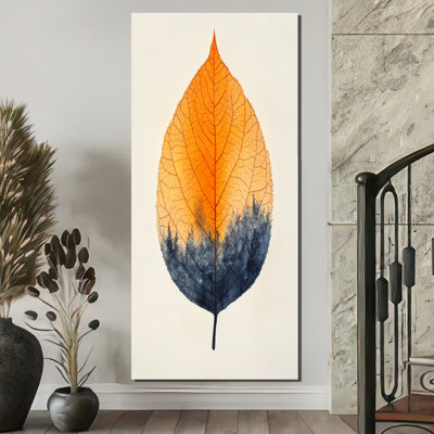 Gerdhilde, ambre moderne, harmonie d'automne II - feuilles, art encadré