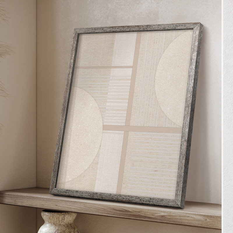 Organized Field Framed Print - Solid Wood, 15" H x 12" W