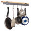 RACK IT UP! Wall Mounted Bar and Bamboo Shelf Pot Rack