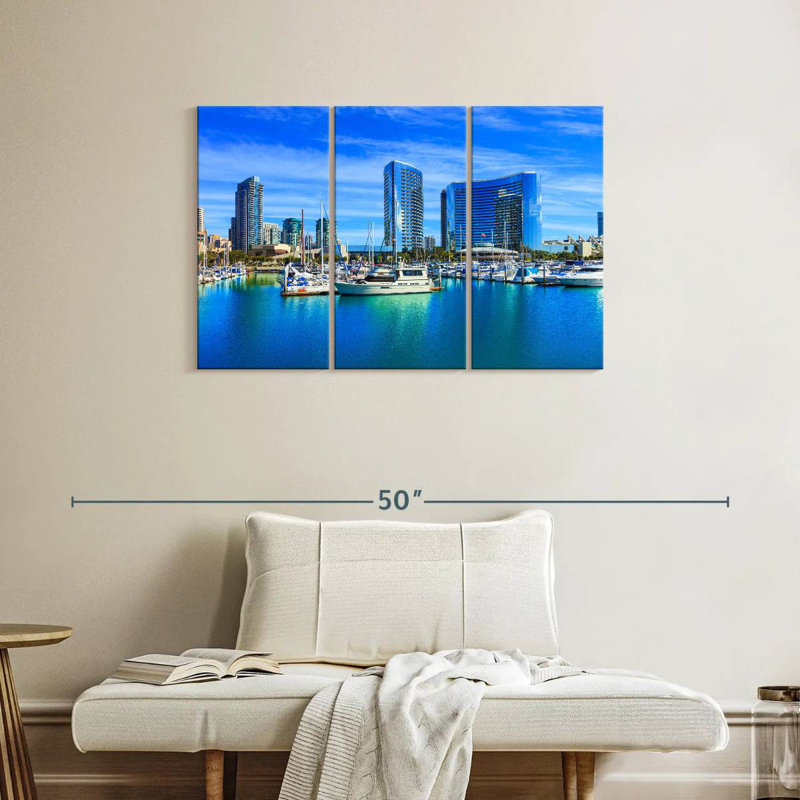 Senne San Diego Waterfront, H 24 po x l 38 po