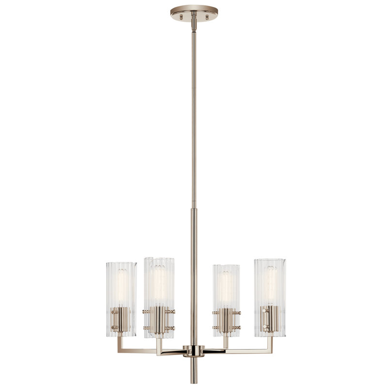 Lustre 20 lumières 20,5 ", Nickel poli