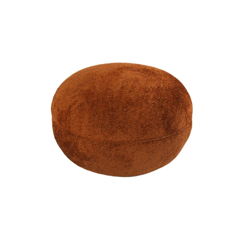 Jace Upholstered Pouf, Orange