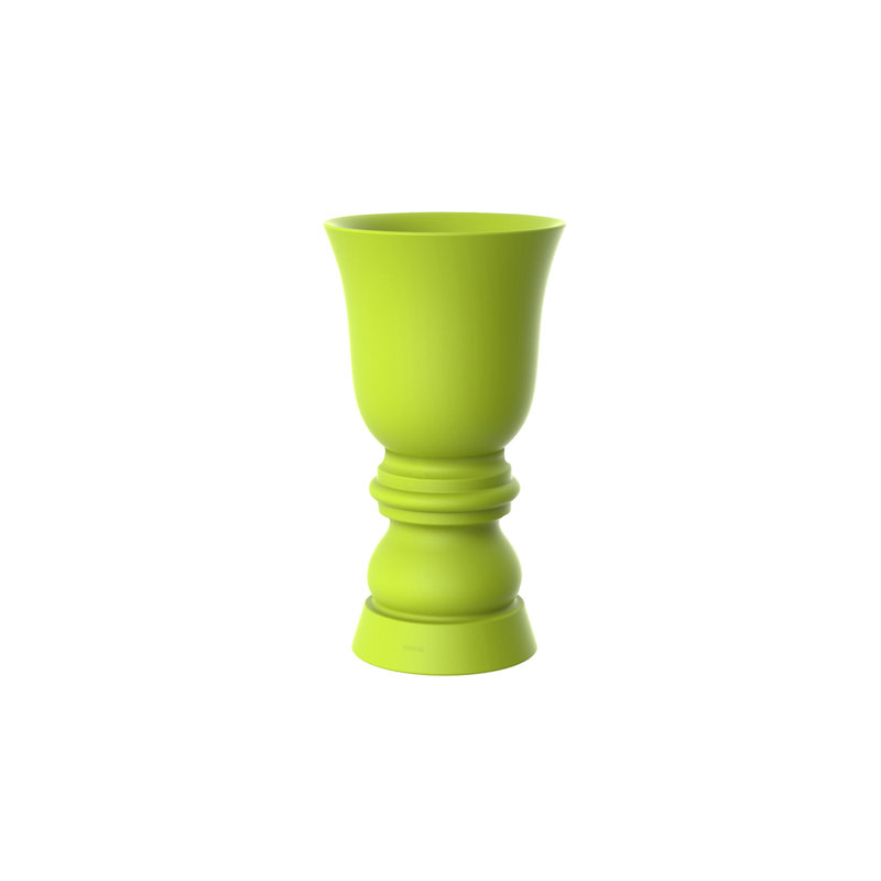 Suave Resin Pot Planter, Steel, 39.25" H x 21.75" W x 21.75" D