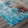 Abstract Area Rug in Blue