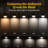 5W 5Cct Led Puck Lights, Surface Or Recessed Mount, 120V Dimmable Linkable Under Cabinet Lighting