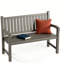 Banc d'extérieur en résine toutes saisons (brun-gris)-377526426