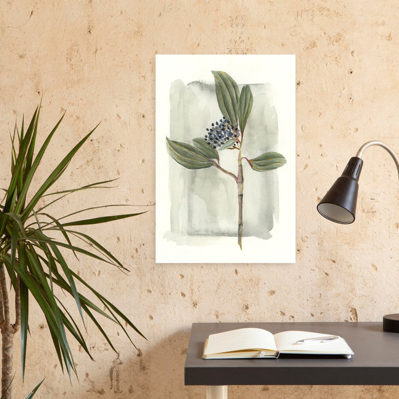 Art contemporain fleur nature, H 24 po x l 16 po