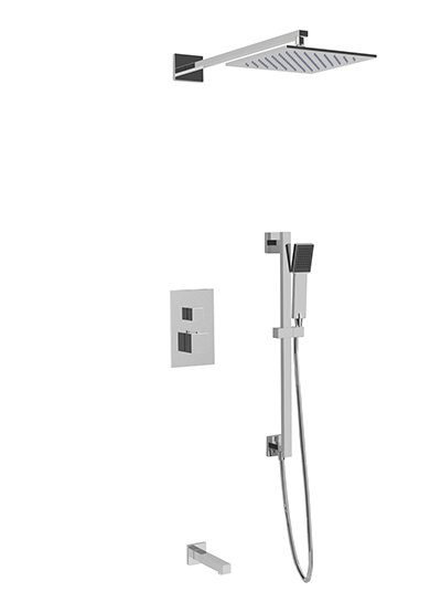 Milan Complete Shower System, Chrome
