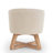 Classic Linen Fabric Swivel Lounge Chair | 360° Freely Rotating with Cross-Shaped Solid Wood Base & Legs | Comfortable Accent Chair for Living Room, Bedroom, Office & Dresser-249892985-249892980