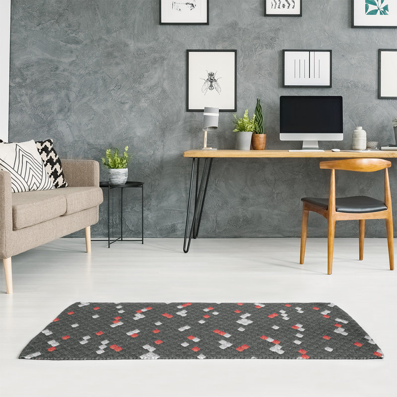 Chenille Geometric Indoor Rug, Rectangle 2' x 3'
