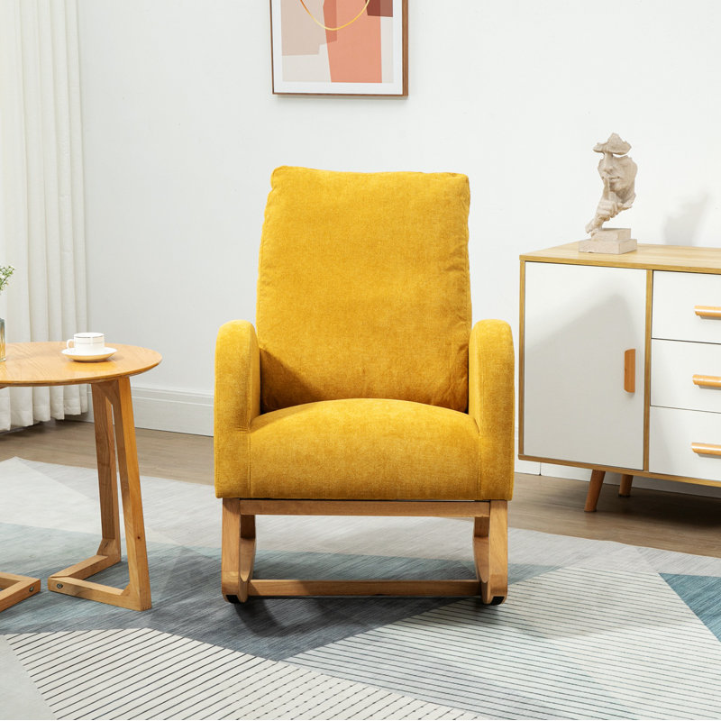 Chaise berçante Abhimanyu, Jaune