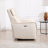 55.9" Wide Contemporary and Upholstered Soft Power Reclining Loveseat Sofa With USB Port