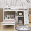 Lit mezzanine simple avec bureau, tablettes et tiroirs-1483622214
