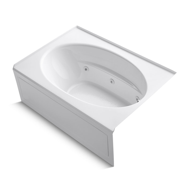 Windward 60" x 42" Whirlpool Bathtub, Blanc, Oui