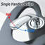 Robinet de lavabo de salle de bain noir et chrome