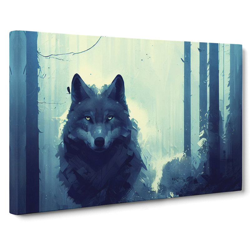 Wolf Art Painting Vol.3 - Wrapped Canvas, 40cm H x 60cm W x 3cm D