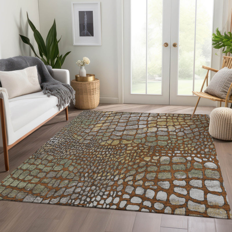 Tapis de qualité supérieure lavable à la machine Elvis AMF988, Rectangle 10 pi x 14 pi
