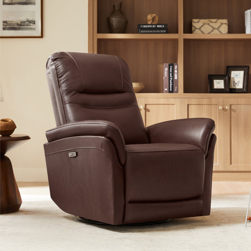 Fauteuil inclinable électrique pivotant Martina, Tanné