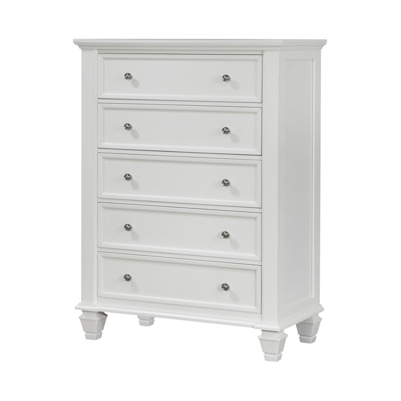 Ambriana 5 - Drawer 35.85'' W Chest, Buttermilk