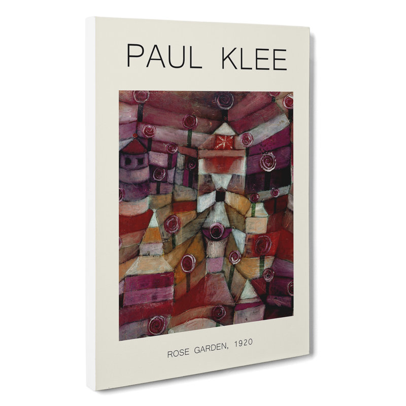 Rose Garden by Paul Klee - Wrapped Canvas Painting, 60cm H x 40cm W x 3cm D