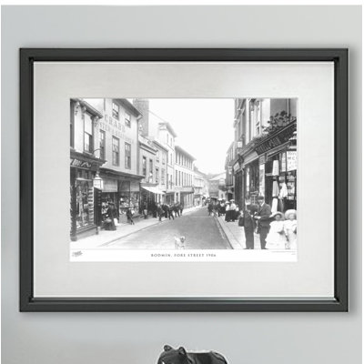 Bodmin, Fore Street 1906 1 Piece Single Picture Frame Wall Art