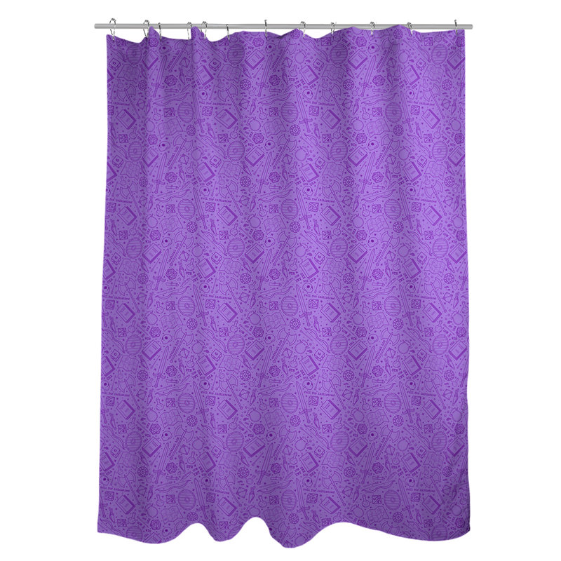 Rideau simple à Sower classique, Mauve clair / blanc