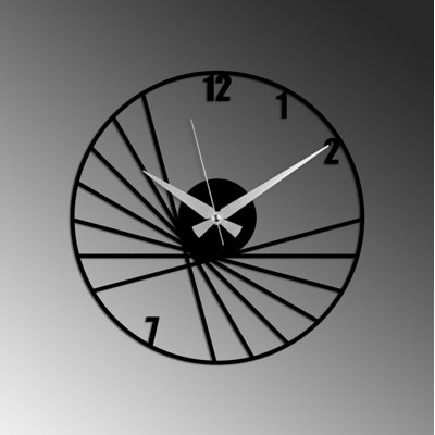 Horloge murale décorative en métal