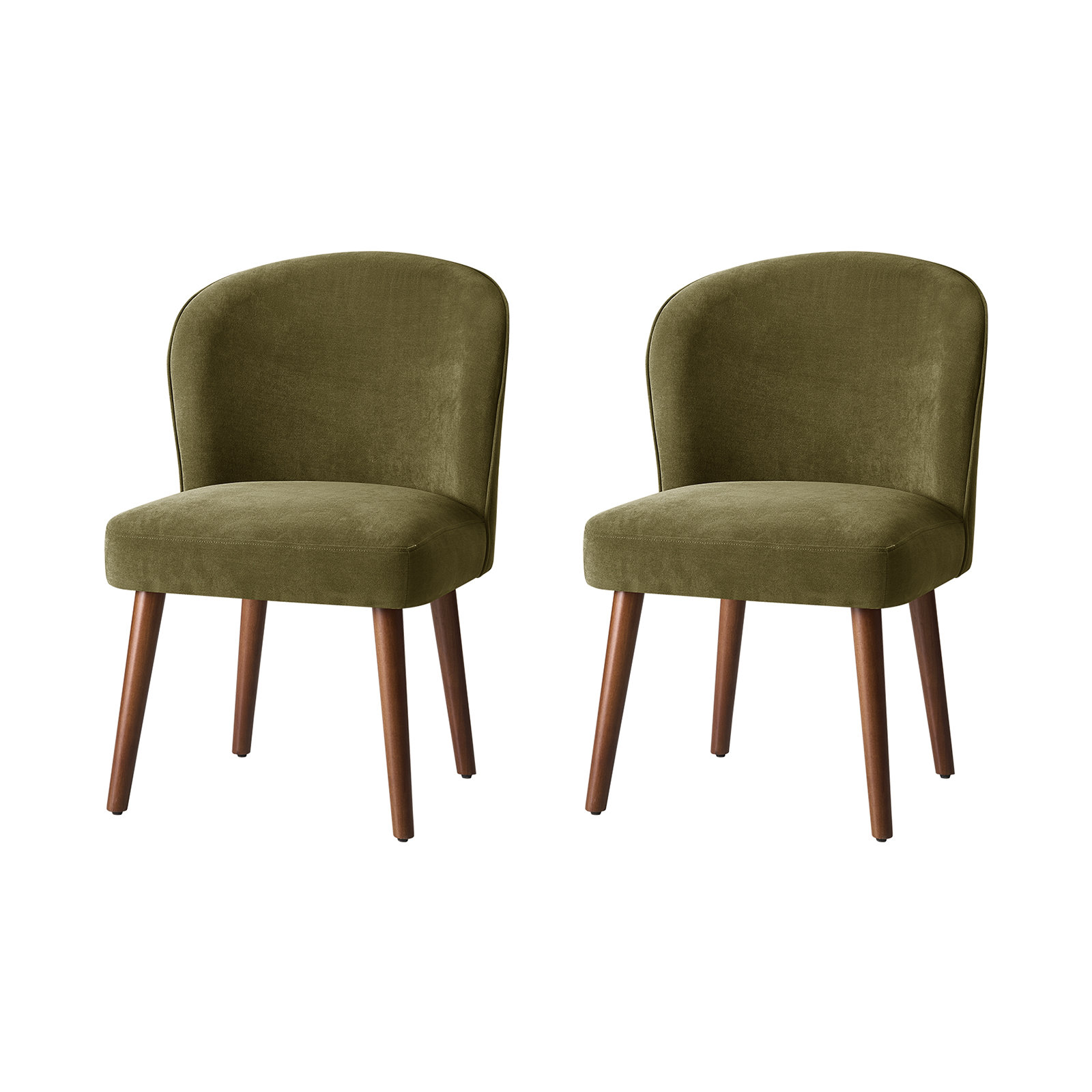 Davia Upholstered Dining Chair, Moss