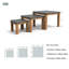 Table basse en aluminium